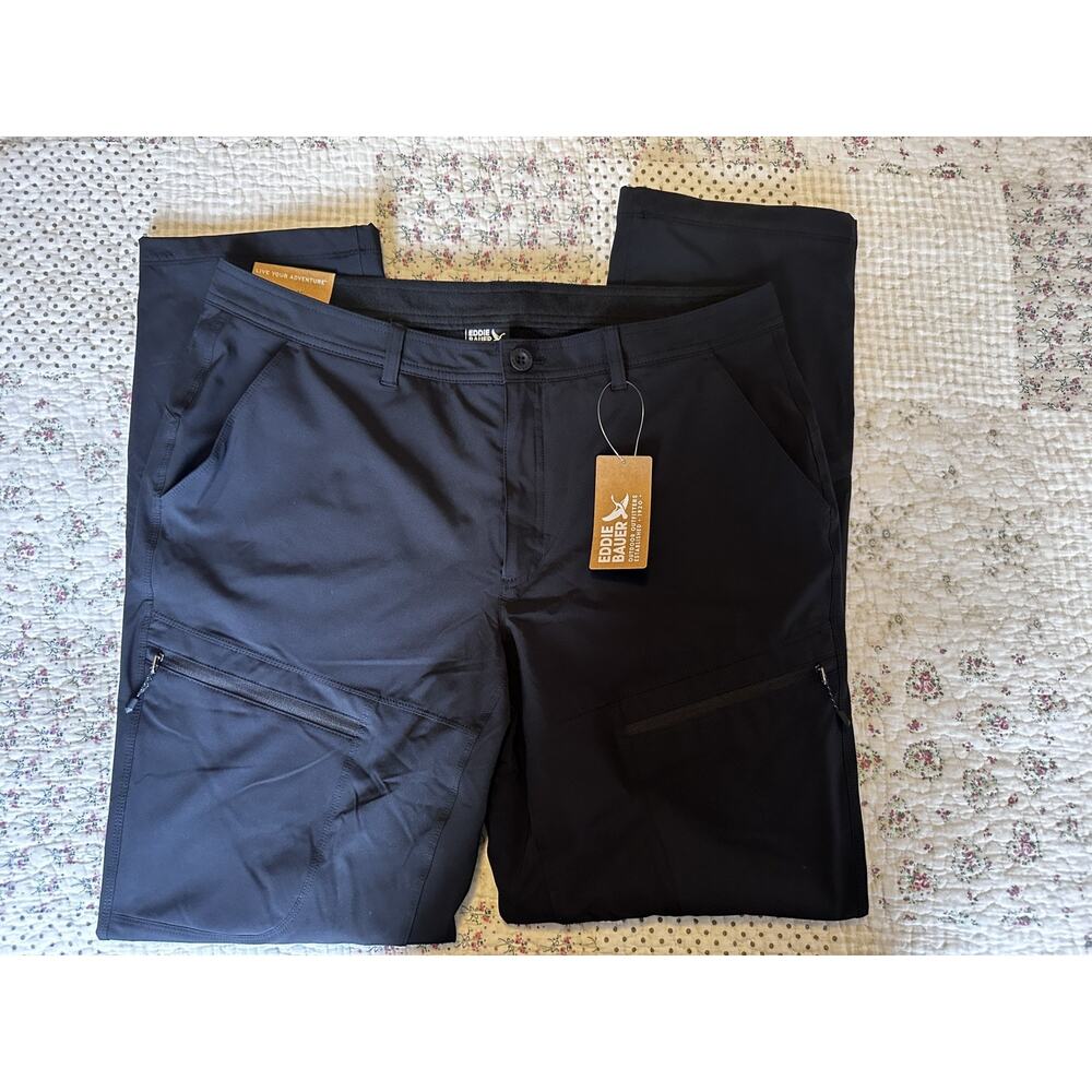 Eddie Bauer Flexion Fleece Lined 2.0 Pants Women's Size 14 Black NEW - Picture 11 of 16